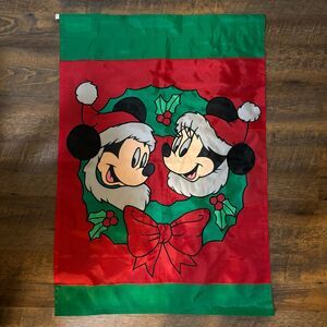 Disney Santa Mickey Minnie Mouse Outdoor Banner Christmas Wreath
28" x 40" Flag